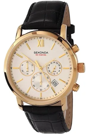 Sekonda Herenhorloge SEK.3405 Lederen band Goud