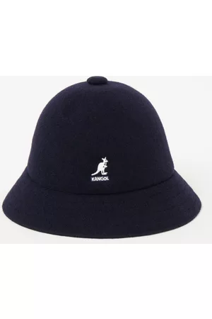 Kangol Hoeden - Bucket hoed in wolblend - Zwart - Maat M (55cm)