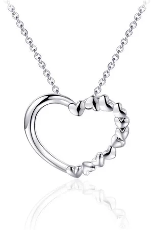 Juwelier Emo Zilveren Ketting met hanger - Hart Ketting - 01123 - LENGTE 45 CM