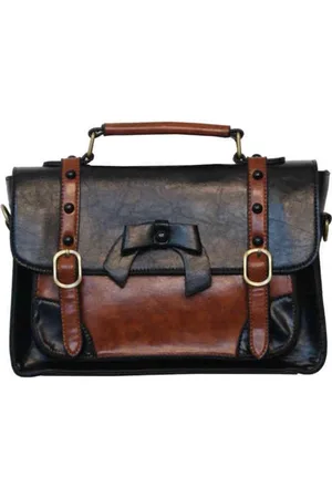 Dancing Days Buckle with Bow Retro Handtas - - (bxhxd) ca. 29cm x 20cm x 9cm