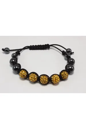 Fashion Jewelry Armband met onyx en glitterparels