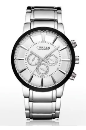 Curren Horloge Ø 37 mm - Zilver/Wit - Inclusief horlogedoosje