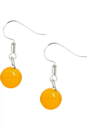 Bixorp Gems Gele Agaat Oorbellen - Edelsteen Kralen Oorhangers - Cadeau voor Meisjes & Vrouwen