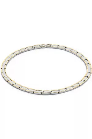 Danish Design Dames Kettingen - Deens ontwerp - Titanium nekband Hadsten Tweekleurige IJ110N2