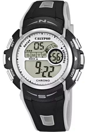 Calypso Heren Horloges - K5610/8 Digitaal - Horloge - Kunststof - Zwart - 45 mm