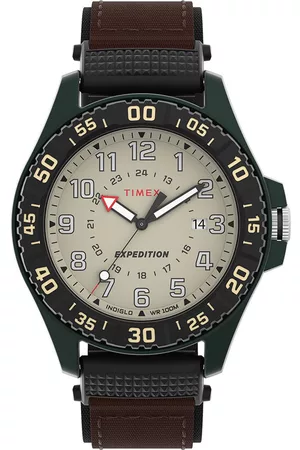 Timex Heren Horloges - Expedition Camper TW4B26500 Horloge - Textiel - Zwart - Ø 41 mm