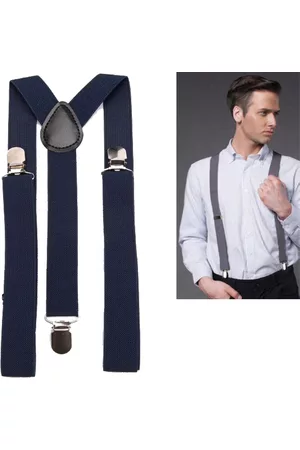 Sorprese Accessoire bretels - Bretels - Donker blauw - met stevige clip - luxe - heren bretels - unisex