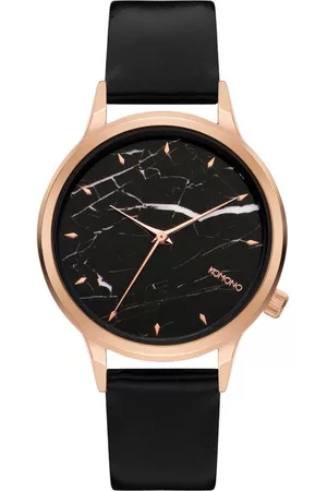 Komono Dames Horloges - Lexi Marble horloge - Zwart