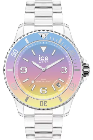 Ice-Watch Dames Horloges - Ice Watch Ice Clear Sunset - Fruity 021439 Horloge - Kunststof - Transparant - Ø 35 mm
