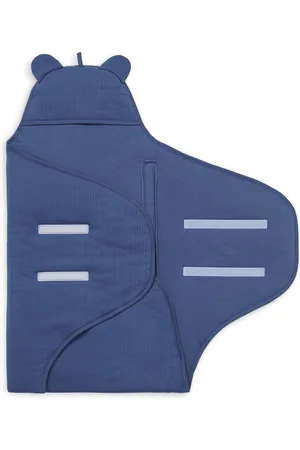 Jollein Wikkeldeken Basic Stripe - Jeans Blue
