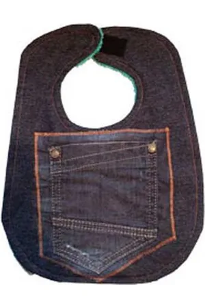 Toetie & Zo Handgemaakte Slabber Jeans - Spijkerstof - Denim - Slabbetje - Slab - Spuugdoek - Baby - Kraamkado