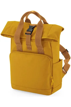BagBase Recycled Mini Twin Handle Roll-Top Backpack Junior - 9 Liter