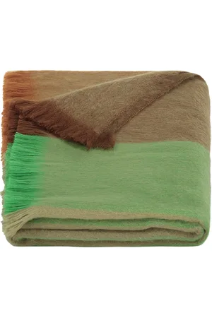 Alpaca Loca Gestreepte Sjaal - 200 x 65 cm - , Bruin, Beige