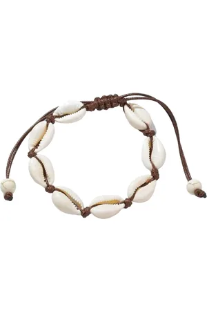 Fako Bijoux® Enkelbandje - Enkelsieraad Schelpjes - Echte Schelpen - Nylon