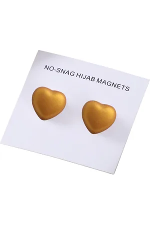 Fako Bijoux® 2x Magnetische Broche - Magneetbroche - Hoofddoek Magneet - Sjaal - Hijab Accessoires - Abaya - 14mm - Set 2 Stuks - Mat