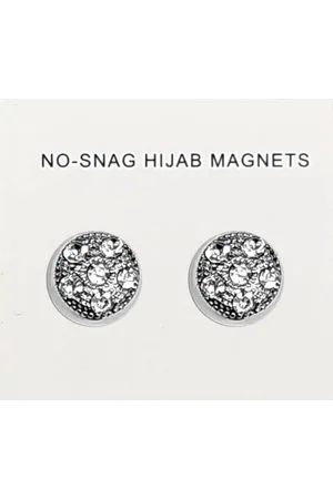 Fako Bijoux® 2x Magnetische Broche - Magneetbroche - Hoofddoek Magneet - Sjaal - Hijab Accessoires - Abaya - 12mm - 2 Stuks - Shiny