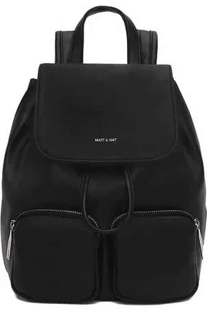 Matt & Nat Matt & Nat - Tatum Black Shiny Backpack