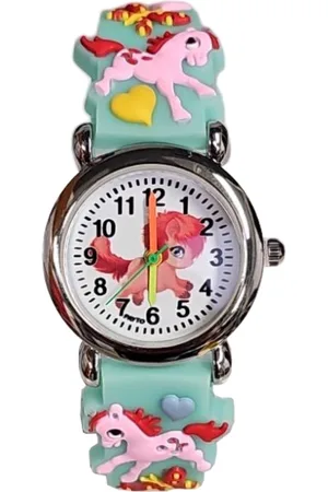 Fako Bijoux® Kinderhorloge - 3D - Eenhoorn Mini - Mintgroen