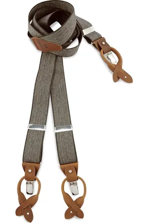 Sir Redman Bretels - bretels Visgraat motief bruin