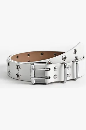 WiseGoods WiseGoogs Luxe Sterretjes Gothic Riem - Broekriem Dames - Punk Riemen Vrouw - Kleding Accessoires - Design Kleren - 110CM