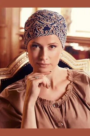 CHRISTINE Shanti turban w/print