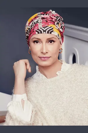 CHRISTINE Lotus turban - printed