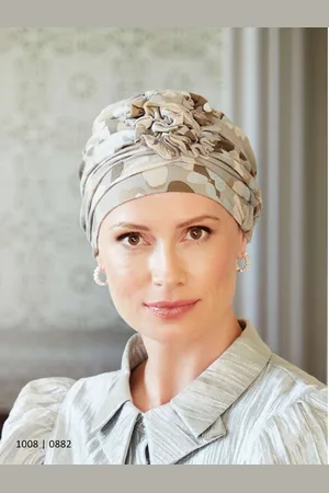 CHRISTINE Lotus turban - printed