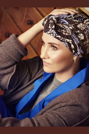 CHRISTINE Beatrice turban with ribbons