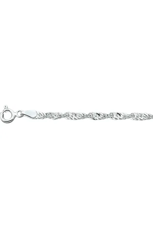 GLAMS Armband singapore 2,25 mm - Zilver