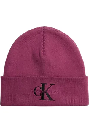 Calvin Klein Monologo Embro Beanie Unisex - Paars - One Size