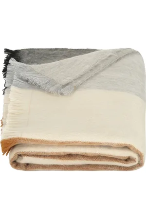 Alpaca Loca Gestreepte Sjaal - 200 x 65 cm - , Grijs, Beige