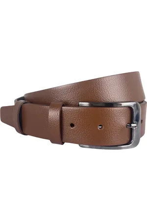 ARRIGO BELLO Riem - Lichtbruin - Leer - 3.5 cm Breed - Riem Heren - - Riem Dames - Totale lengte Riem 110 cm - Taillemaat 90 cm