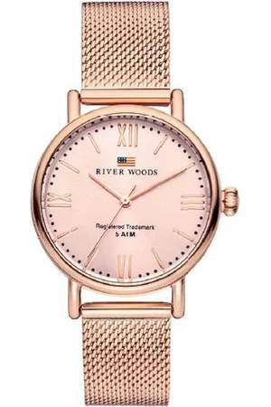 River Woods Wisconsin RW340029 Horloge - Staal - Ros??kleurig - ?? 34 mm