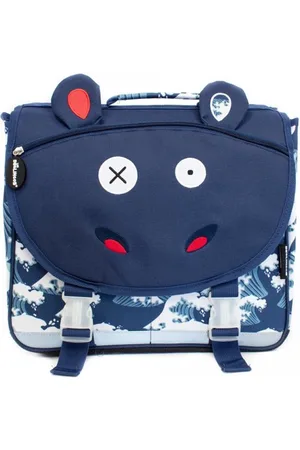Les Deglingos Schooltas Nijlpaard 35 Cm