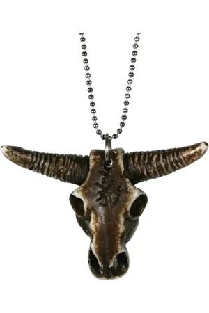 IBIZA MEN MENS JEWELLERY IbizaMen - RVS ballchain - bull speksteen - 75cm