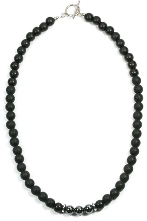 IBIZA MEN MENS JEWELLERY IbizaMen - matte onyx 8mm - hematiet kralen - maat 50cm