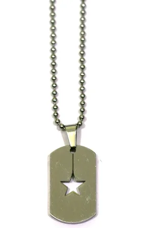IBIZA MEN MENS JEWELLERY IbizaMen - edelstaal ballchain - ster