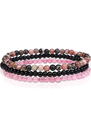 Memphis Stacked Dames Armbanden set - Pink-17cm