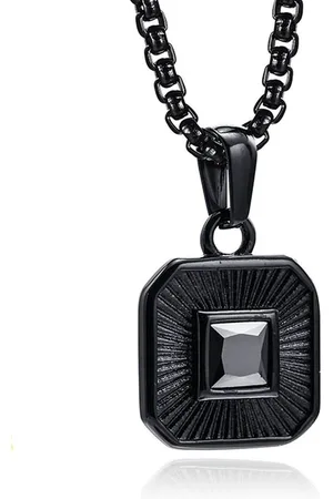 Mendes Ketting Vierkant met Zirkonia