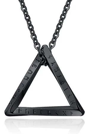Mendes Nordic Heren Ketting - Rune Triangle Black