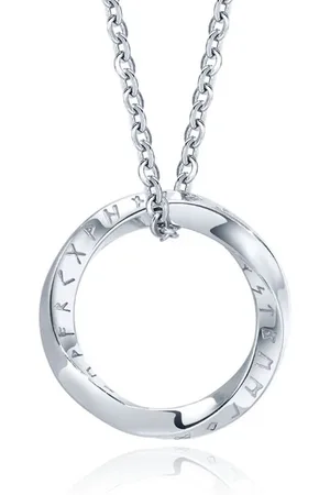 Mendes Nordic Heren Ketting - Rune Circle Silver