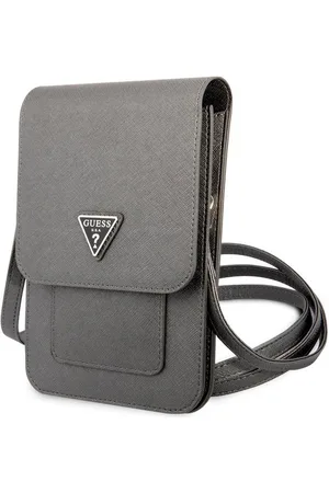 Guess Saffiano Triangle Logo Heuptas met Riem (tot 7 Inch)