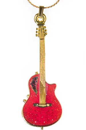 Aim Halsketting Ovation Roundback gitaar, rood