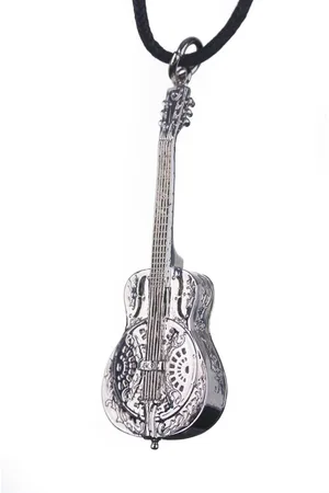 Aim Halsketting Dobro 1000 metal body gitaar, nikkel-zilver