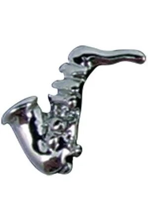 Aim Armband medaillon, saxofoon, zilver