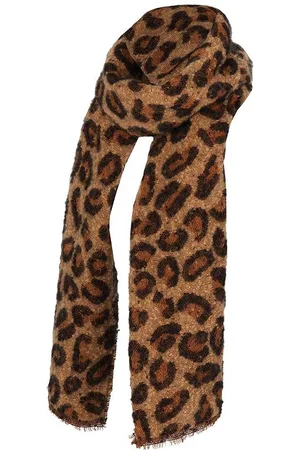 sarlini Panterprint sjaal - Sjaal dames - Sjaals - Winter - 200 x 50 cm - Polyester