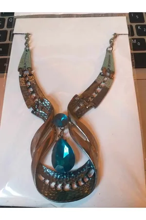 Fashion Jewelry Aparte zwarte/blauwe ketting