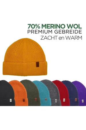NORFOLK 70% Merino wol Muts - Premium Gebreide Muts - Wintersport Muts - Warme Mutsen - Wintermuts - - Norwick