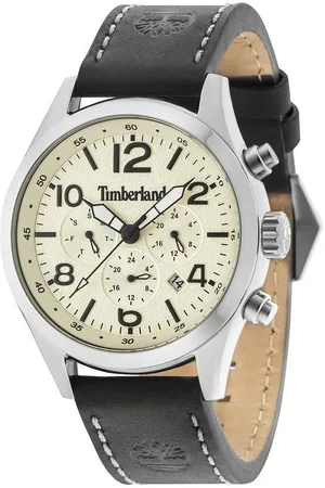 Timberland Ashmont 15249JS/07 - Horloge - Leer - Zwart - 46mm