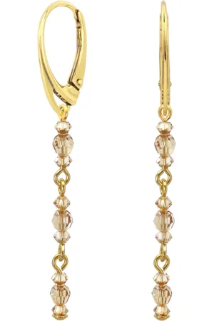 ARLIZI 2200 Oorbellen Swarovski kristal - verguld - 6 cm